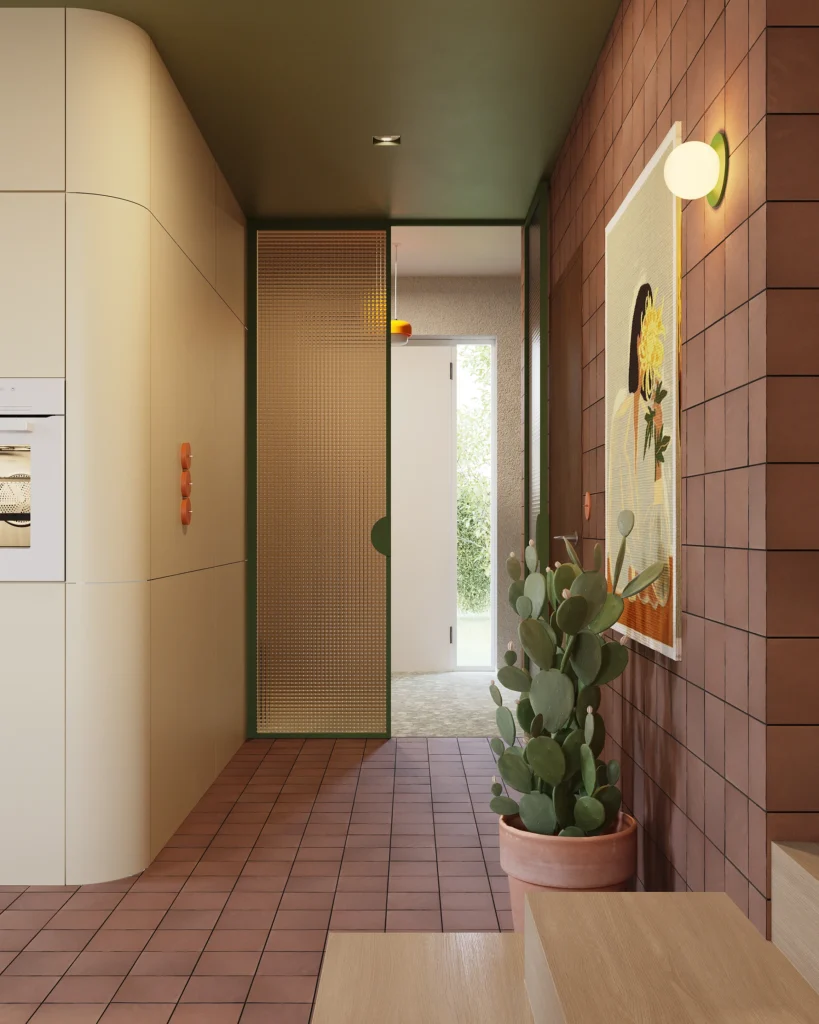 APARTAMENT-KAKTUS-ZIELONO-BURGUNDOWE-WNETRZA